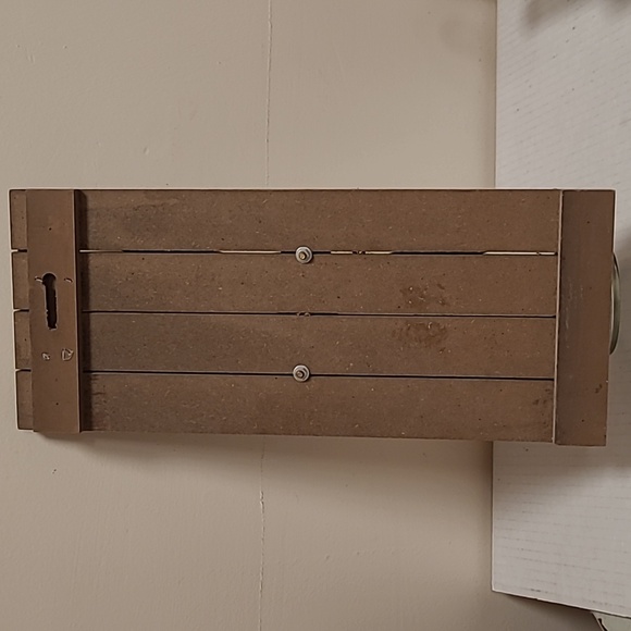 Beautiful Wood Board with Glass Bottle Wall Sconce - Picture 6 of 15